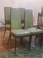 Chromcraft Set of 4 Mid-century Modern Chairs