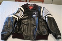 NFL Raiders Soft Leather Jacket-NEW Sz XL