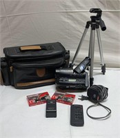 Sony Handycam Video Hi8 w/Tripod,Case& Accessories