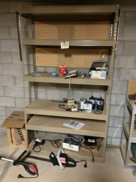 6 tier shelf unit does not include contents