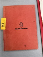 VINTAGE ALEXANDER 1964 BOOK
