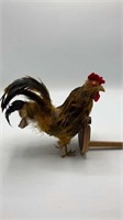 7" Feathered Rooster Decor