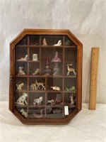 Vintage Glass Front Shadow Box Cabinet