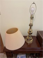 Brass Lamp with Shade