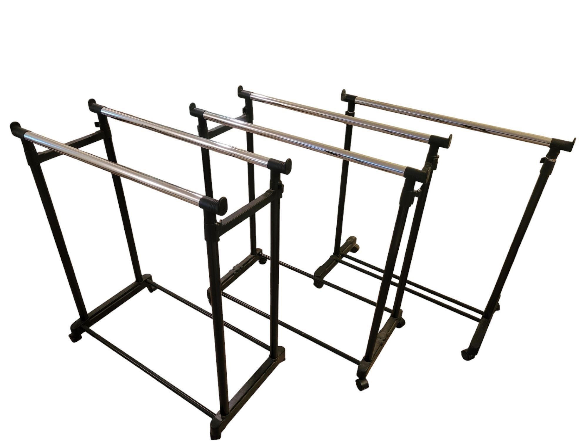 Rolling Adjustable Height Clothes Racks
