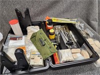 Action gun cleaning case with contents.   Look at