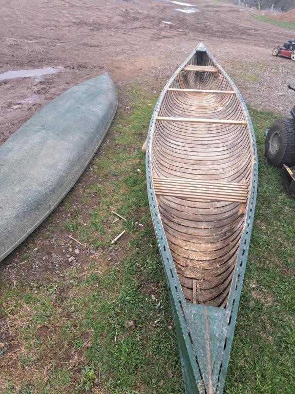 Ribbed canoe 17ft homebuilt