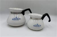 Blue Cornflower Corning Ware Coffee Pots