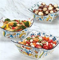 3-Pc Certified Bowls With Handles