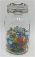 Vintage Marbles in Mason Jars