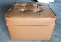 Vinyl Covered Footstool (18.5" x 18.5" x 13"H)