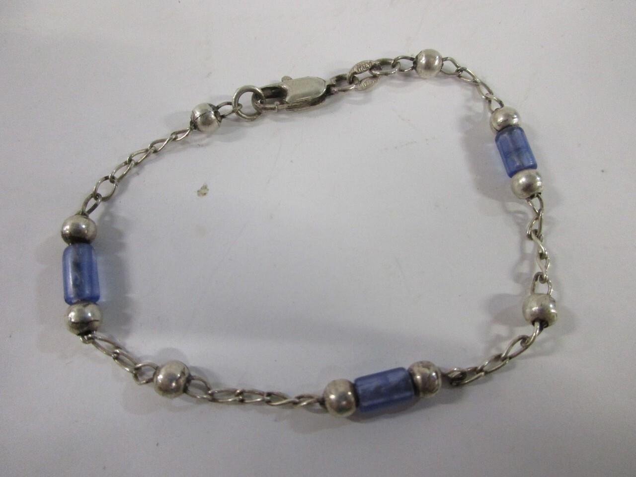 Nice sterling silver bracelet, approx. 7" long