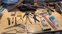 Lot of Assorted Tools with Bostitch Tool Bag