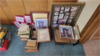 Large lot of empty picture frames