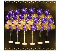 6 Set of Balloon Stand Kit for Floor with Balloons