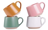 Cutiset 13 Ounce Multicolor Ceramic Coffee Mugs