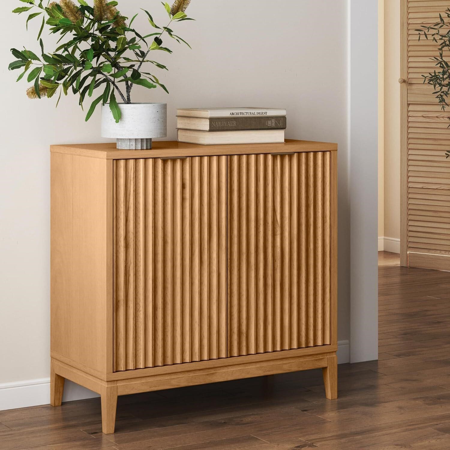 Telos Storage Buffet  Warm Pine Accent Cabinet