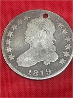 1819 Half Bust Coin