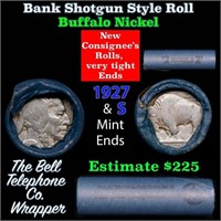 Buffalo Nickel Shotgun Roll in Old Bank Style 'Bel