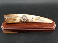 D. Hyde scrimshaw of several traditional Alaskan t