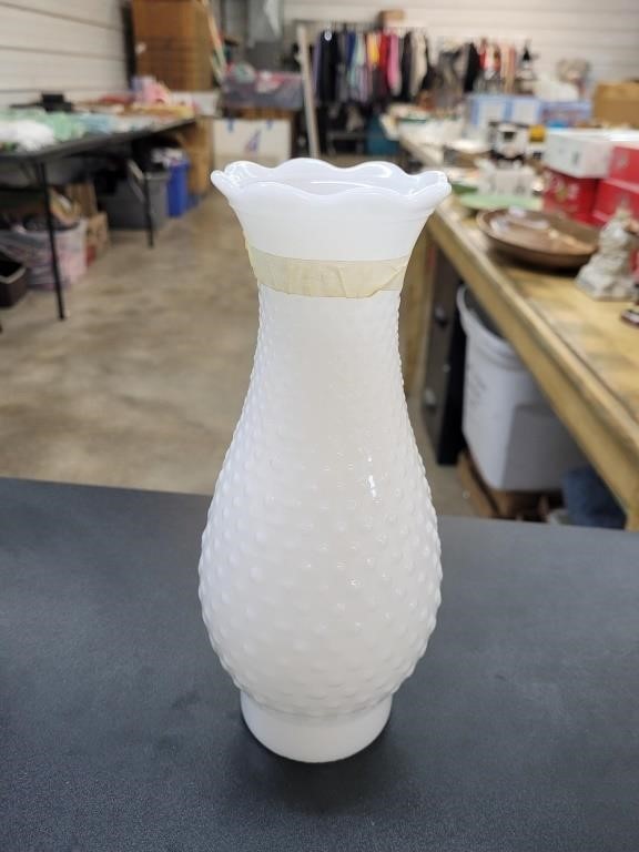 Milk glass Lantern glass 10 in