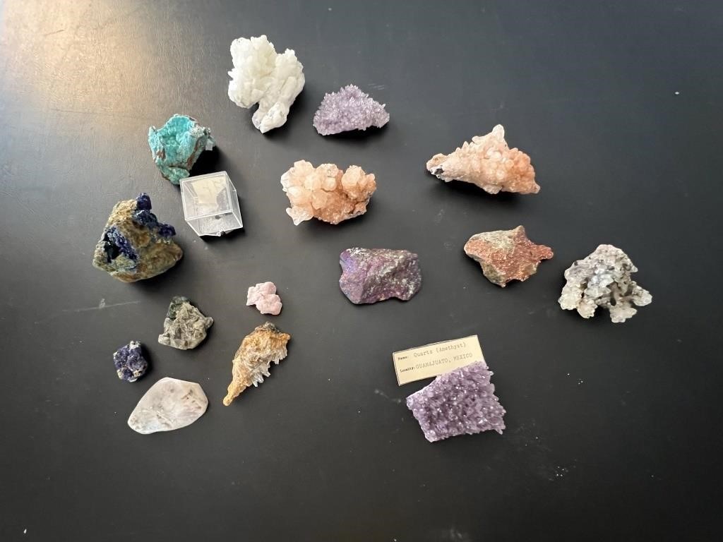 Collection of Minerals and Crystals