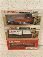 3 LIONEL SPECIALTY CARS