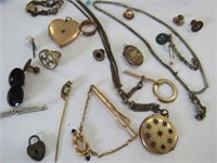 Estate Antique Jewelry assorted Lockets