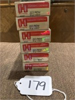 5 Boxes of Hornady 223 55 Grain V-Max