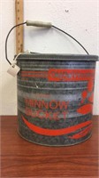 OLD PAL Woodstream metal Minnow bucket-9” tall