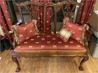 Antique Upholstered Settee