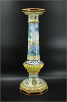 Continental Faience Majolica Fernery Pedestal