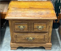 Three-Drawer Short Night Stand End Table 22" x 22"