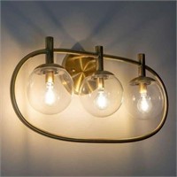 $39 Three Light Antique Brass Wall Sconce