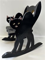 1950'S BLACK CAT HALLOWEEN CHILDS ROCKING CHAIR