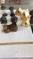 Metal car music wind up car ( untested), bird