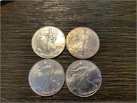 (4) 1998 Silver Dollars