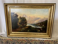 Beautiful oil on Canvas of Possibly the Hudson