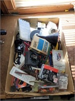 Box of assorted tools