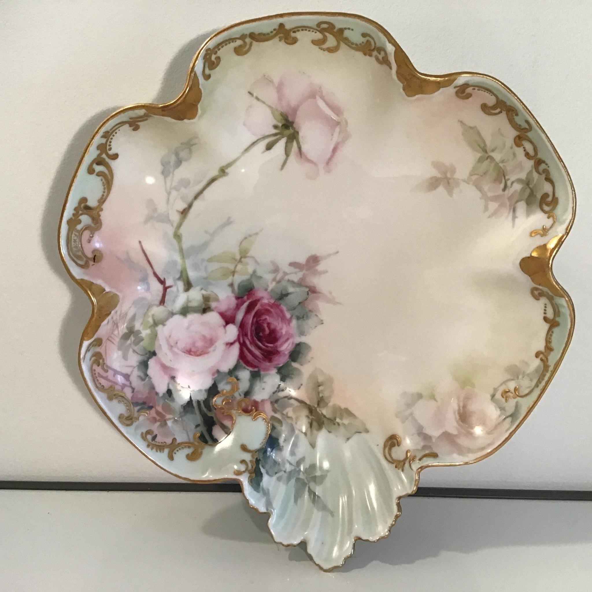 HAND PAINTED FRENCH PORCELAIN BOWL