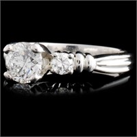 0.72ctw Diamond Ring in Solid Platinum