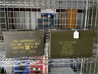2 VERY CLEAN AMMO CANS 1 FULL SIZE & 1 HALF SIZE