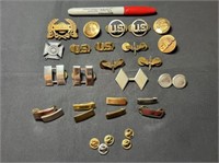 (24)ASSORTED MILITARY HONORARY PINS