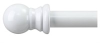 WHITE CURTAIN RODS FOR WINDOW WITH EXTRA RODS TO