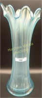 Northwood 12.5" ice blue Thin Rib midsize vase