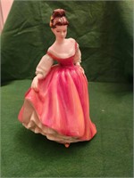 Vtg. Royal Doulton Fair Lady Red Figurine