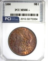 1896 Morgan MS66+ LISTS $575