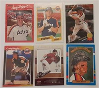 6 CRAIG BIGGIO BASEBALL CARDS