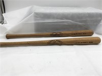 Pair Louisville Slugger Macon Mini Baseball Bats