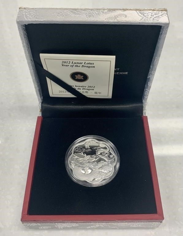 2012 Canada $15 Dragon Silver Coin